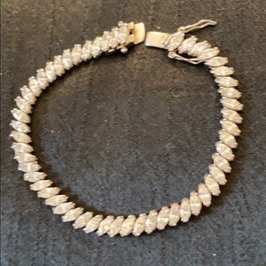 Sterling silver .925 Tennis bracelet CZ  Winston